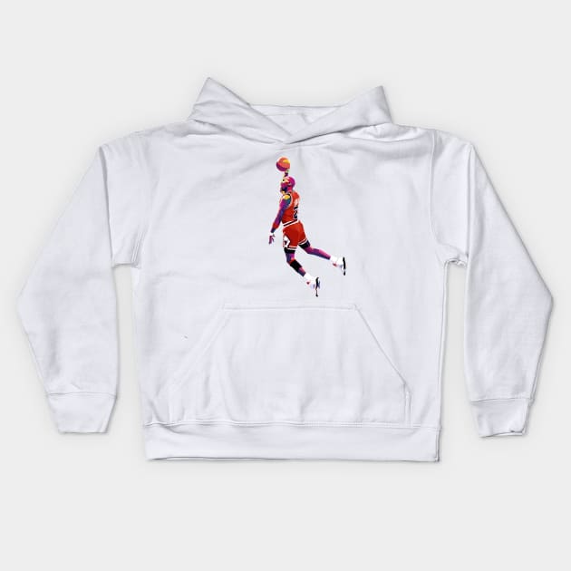 Michael Jordan Kids Hoodie by Creativedy Stuff